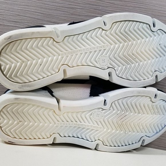 Stella McCartney Striped Knitted Slip on Sneaker, Womens Size 5 / 35 - Picture 9 of 12